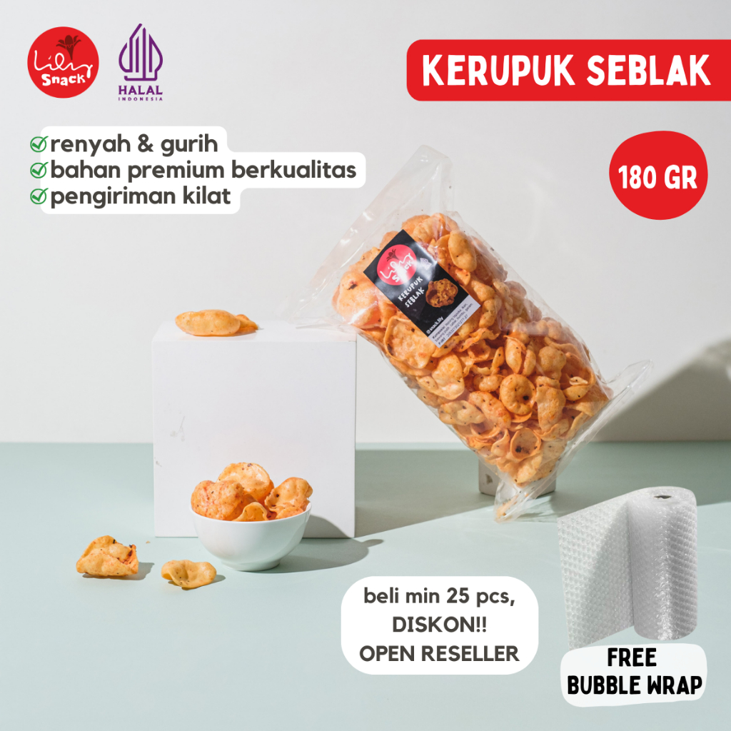 

KERUPUK SEBLAK PEDAS GURIH NIKMAT DIBUAT DARI BAHAN PREMIUM BERKUALITAS NAGIH RENYAH ASIN CEMILAN BANDUNG SNACK