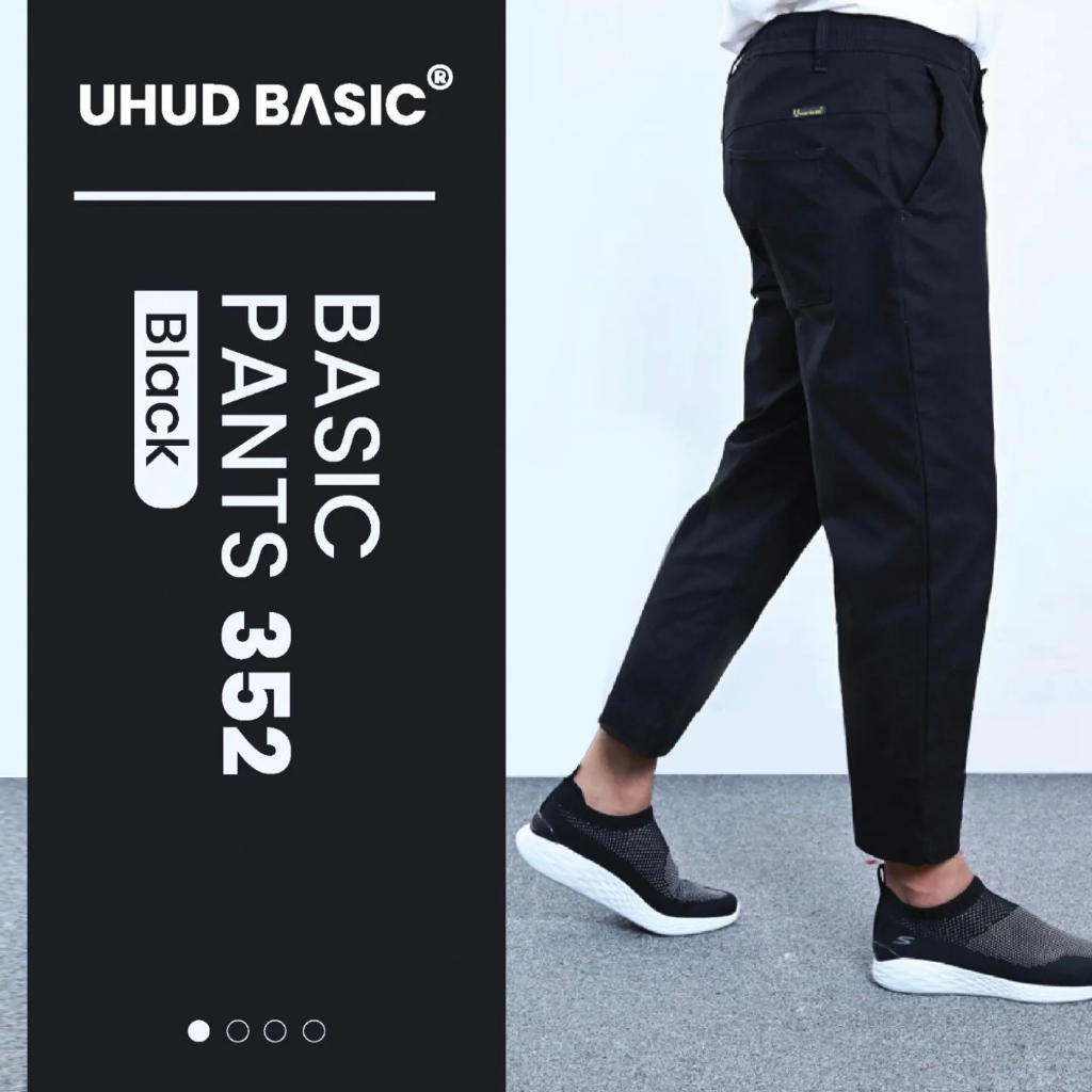 Uhud Basic | Sirwal Office - Basic Pants 352 | Black
