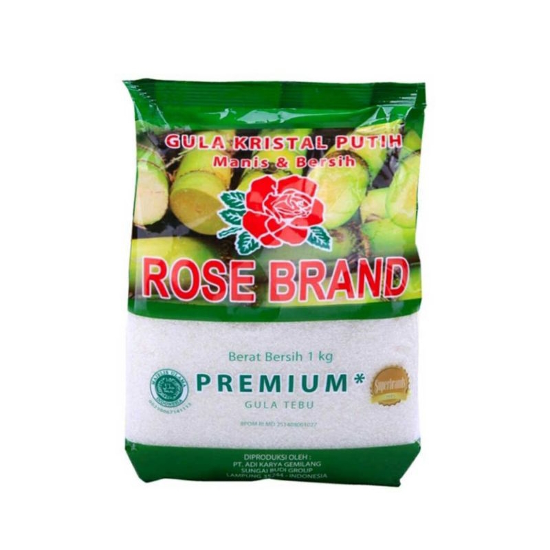 

[CimongJaya]Rosebrand gula putih premium Kemasan 1kg hijau/kuning