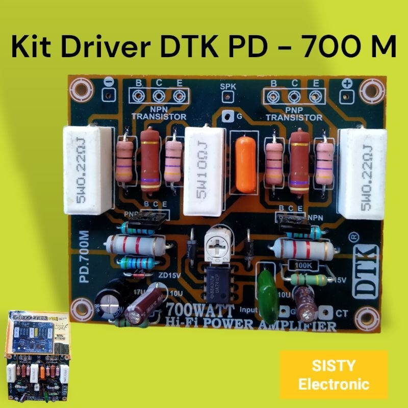 Kit Driver Hi DTK Fi Power Amplifier 700 Watt Type PD 700 M