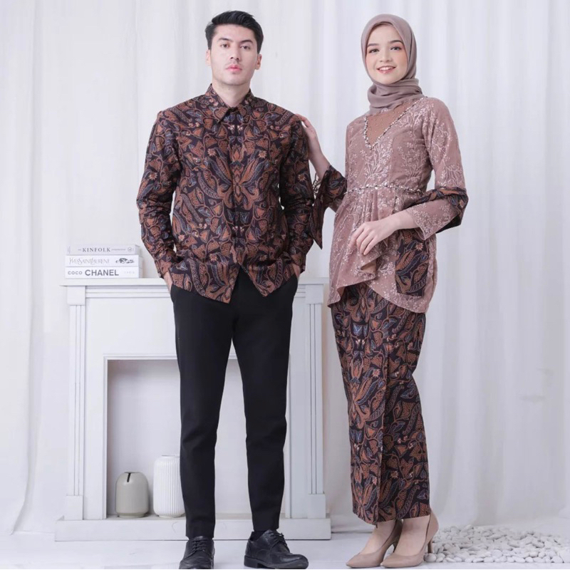 Kebaya Couple/ Baju Batik Couple Jumbo