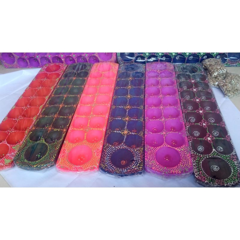 

mainan anak tradisional congklak kayu panjang warna warni RB9