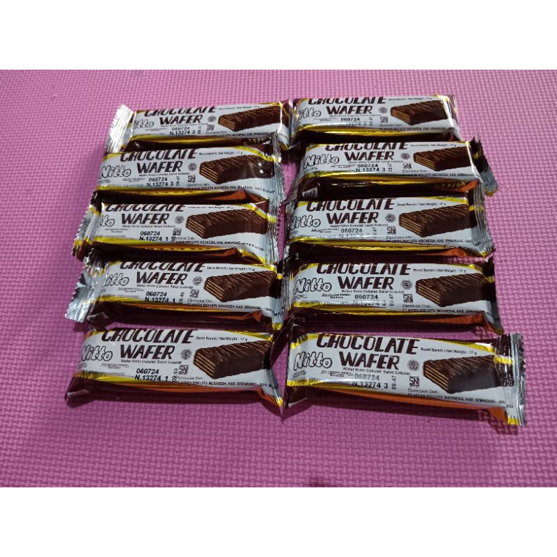 

Nitto Chocolate Wafer isi 10