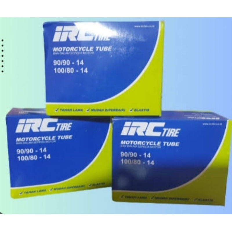 Ban Dalam IRC ukuran 90/90x14 untuk sepeda motor matic belakang Original 100%