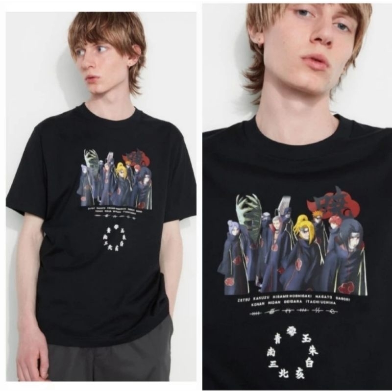 KAOS UNIQLOBLACK UT NARUTO TSHIRT