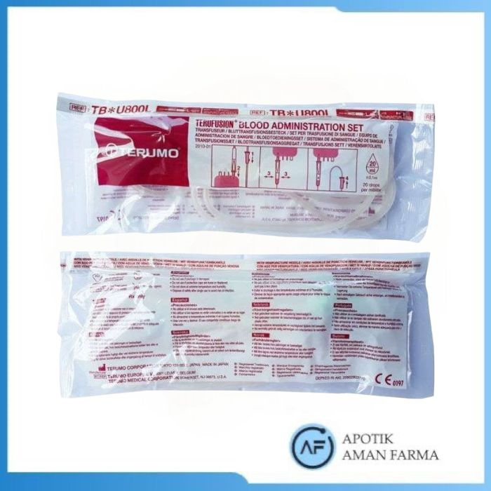 Bloodset / Blood Set Terumo Blood Administration Set Blood Tranfusion Set Terumo Selang Transfusi Da