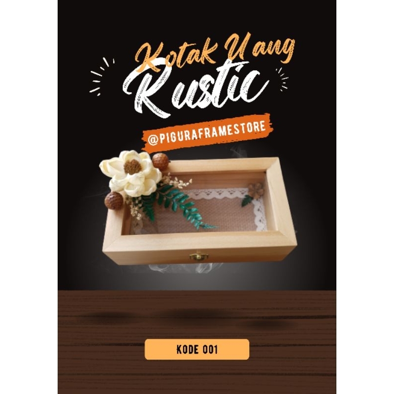 Kotak Uang Mahar Rustic - Seserahan Rustic. TERLARIS