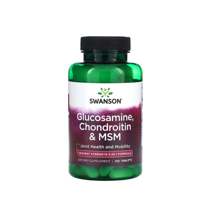 Swanson Glucosamine Chondroitin & MSM 120 Tablets