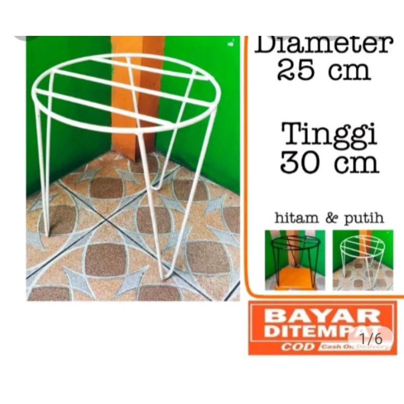 RAK TANAMAN BESI RAK BUNGA BESI T30 D25