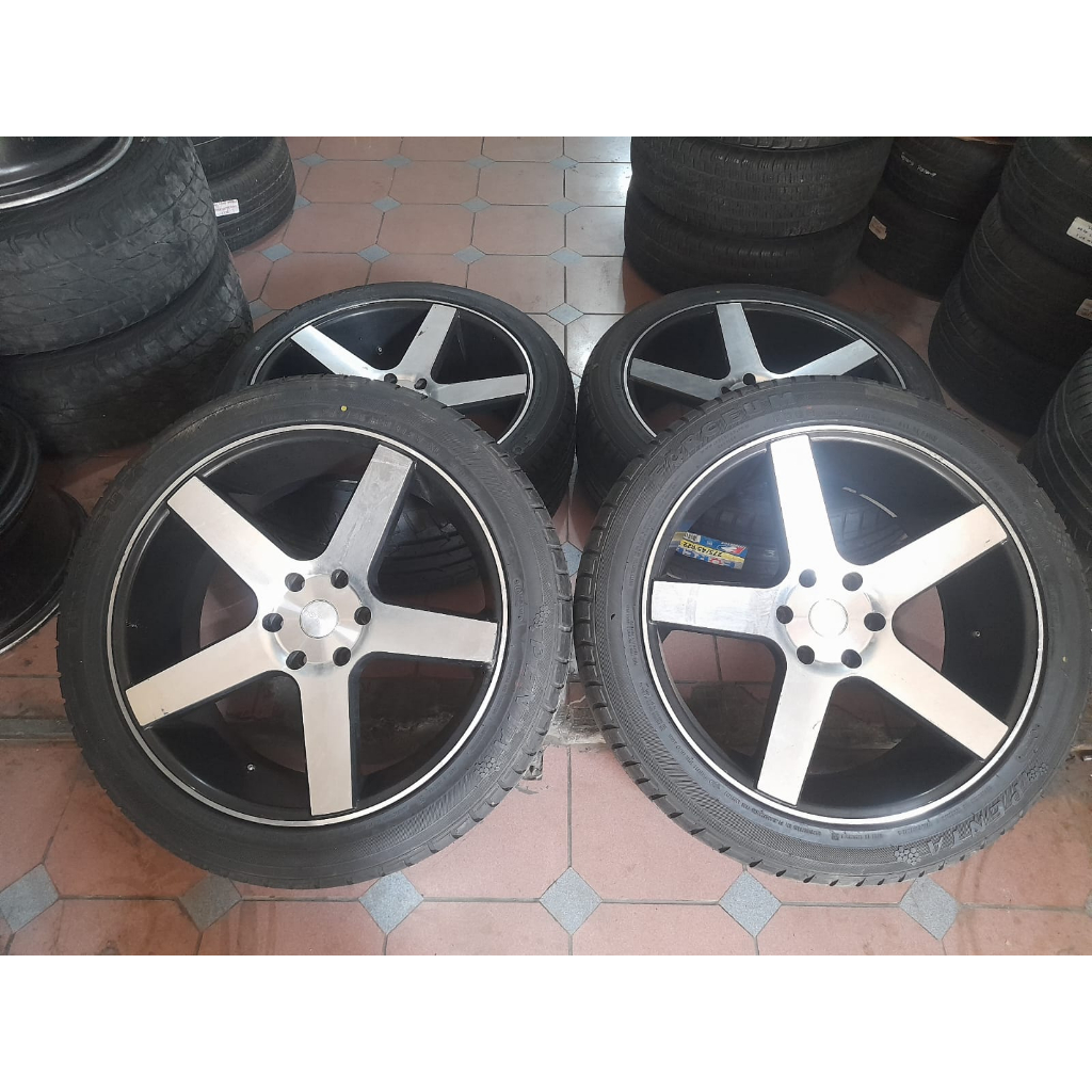 VELG SECOND RACING VOSSEN RING 22 HOLE 6X139 + BAN U/ FORTUNER PAJERO FORD LEXSUS