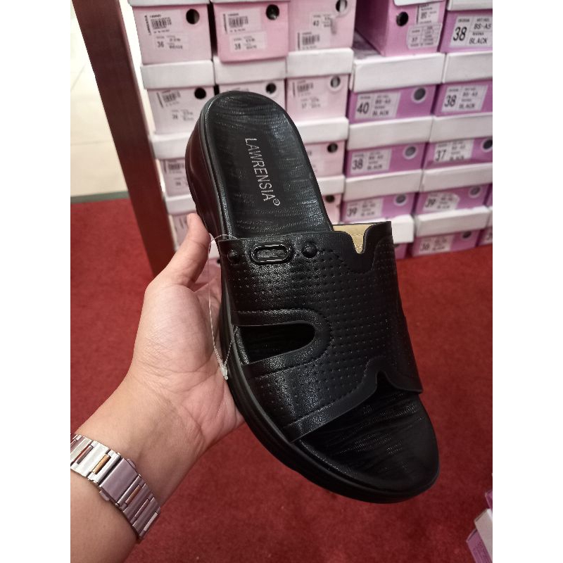 Sandal wedges ringan wanita original Lawrensia