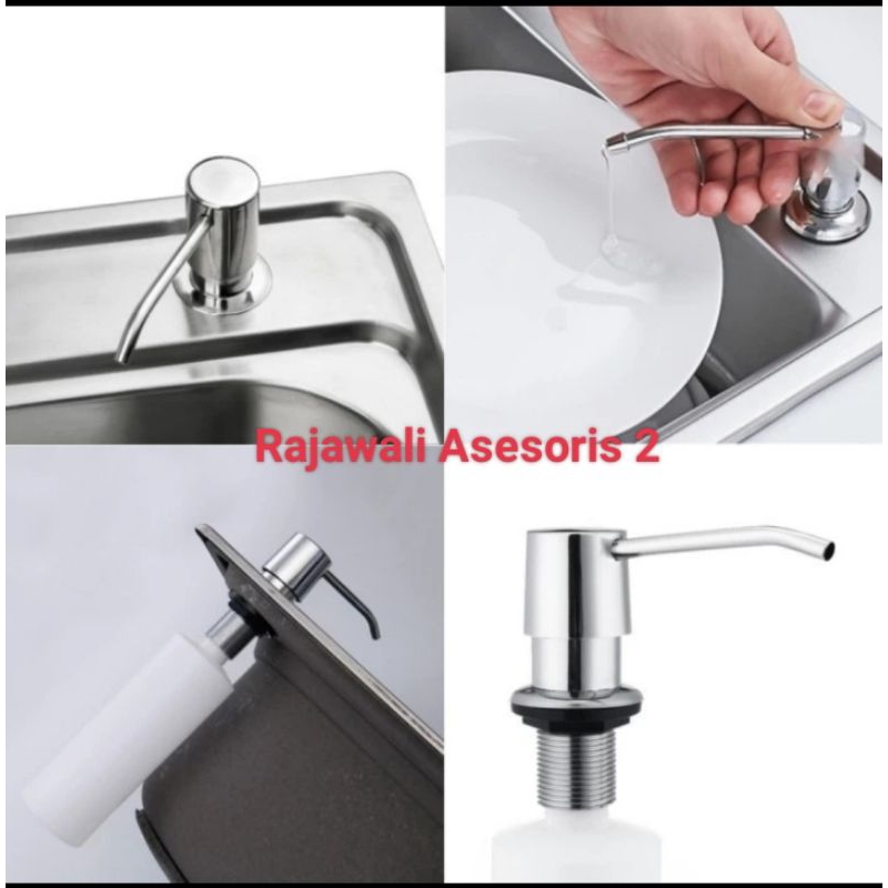 Dispenser Tempat Botol Sabun Wastafel Sink Cuci Piring Cuci Tangan