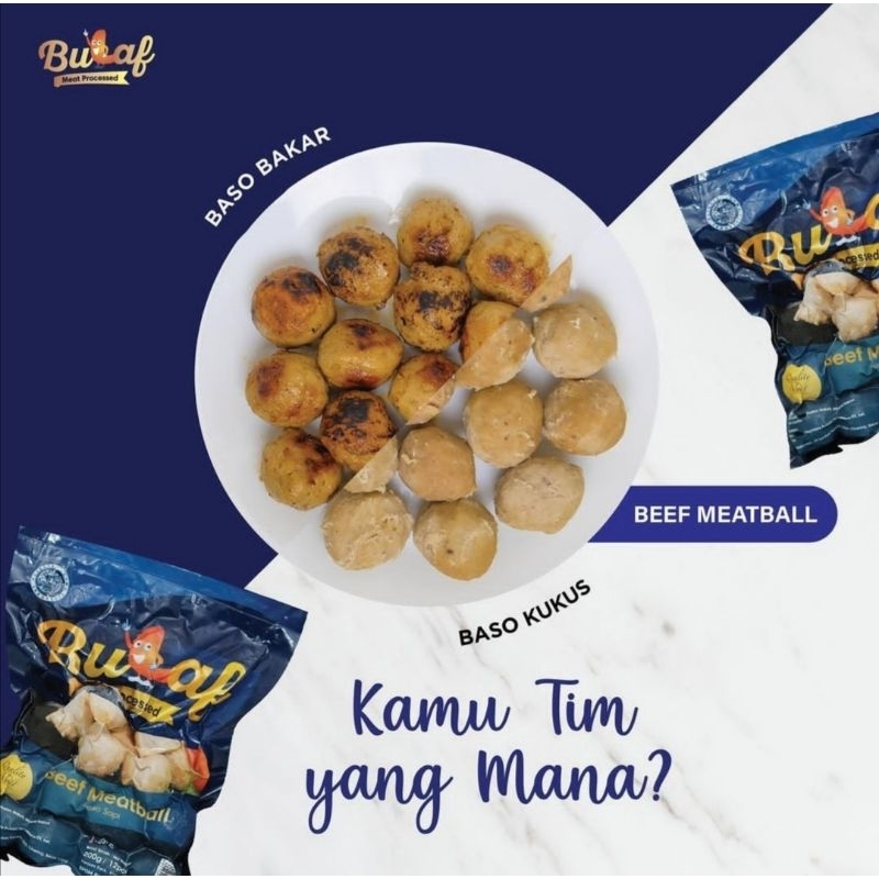 

Bakso Sapi Sehat Non MSG Bulaf / beef meatball frozen food bogor cemilan beku murah bakso baso sapi natural sehat alami