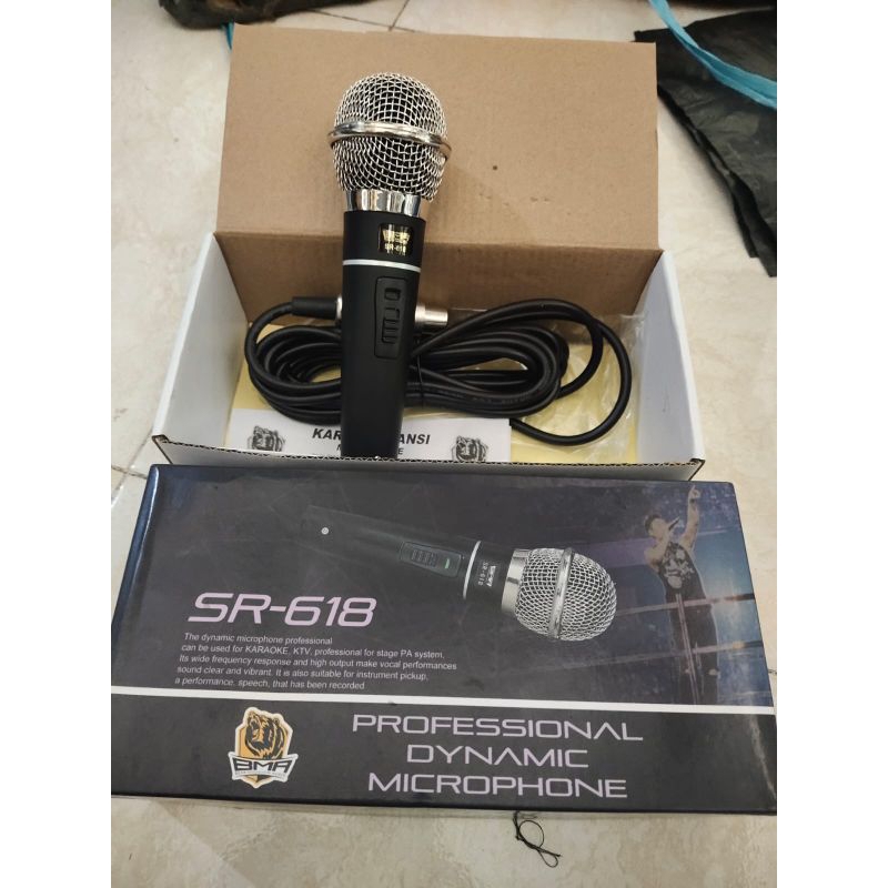MIC MICROPHONE BMA SR618 PROFESIONAL  DINAMIC MIC SR-618 SR 618