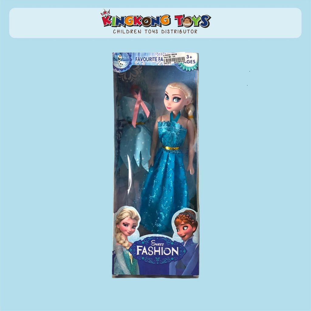 Boneka FROZEN  Fashion 1 Baju / Mainan Anak Perempuan / Barbie Elsa / Princess Boneka Beserta Akseso