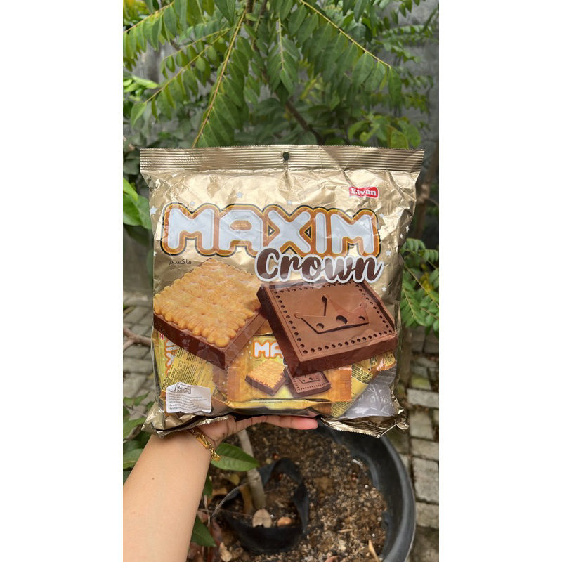 

MAXIM CROWN BISKUIT/ BISKUIT COKLAT SUSU