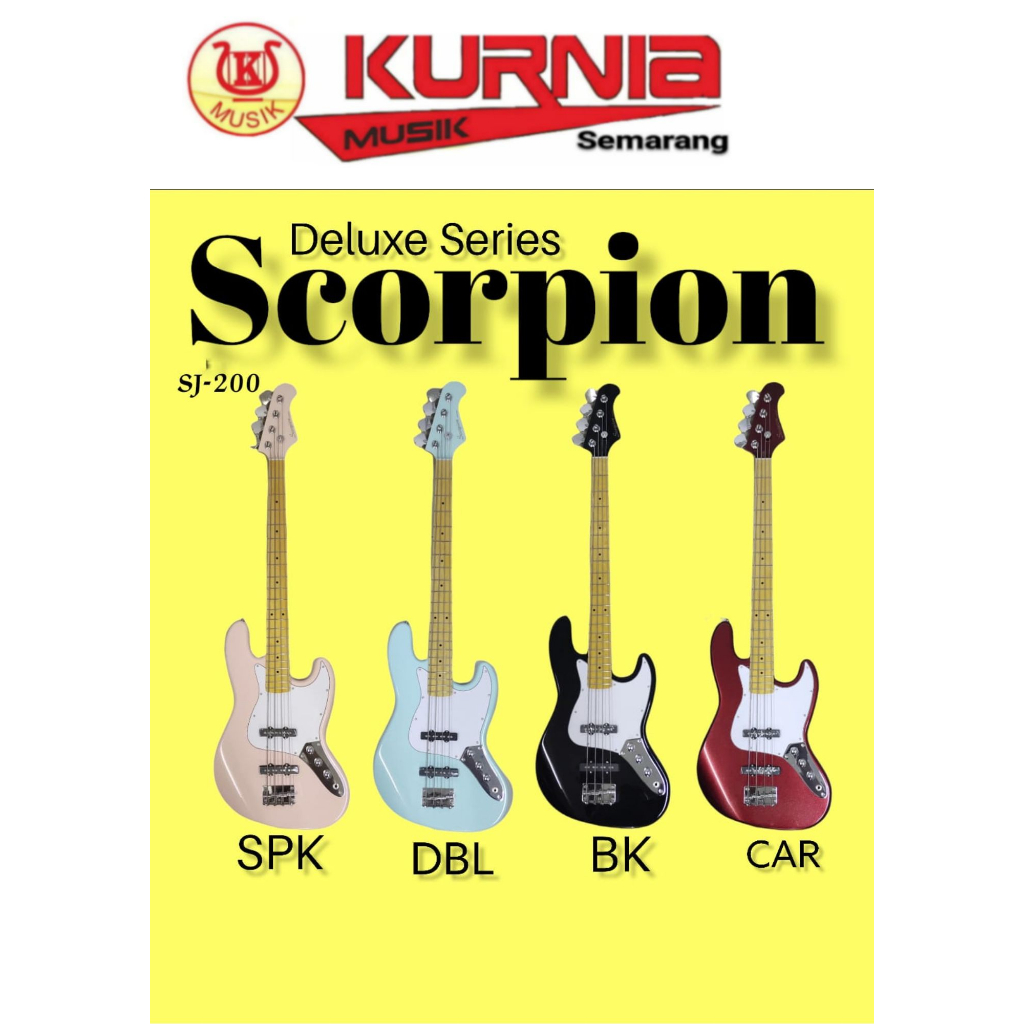 Scorpion SJ200 - Sj 200 - SJ200 Gitar Bass Elektrik Jazzbass