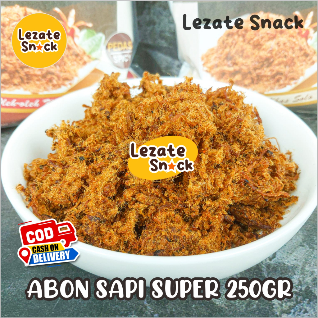 

Abon Sapi Super 250GR Murah Halal Enak Rasa Pedas & Manis Asli Solo Halal Gurih / Abon Sapi Super Khas Solo Boyolali Abon Sapi Kiloan