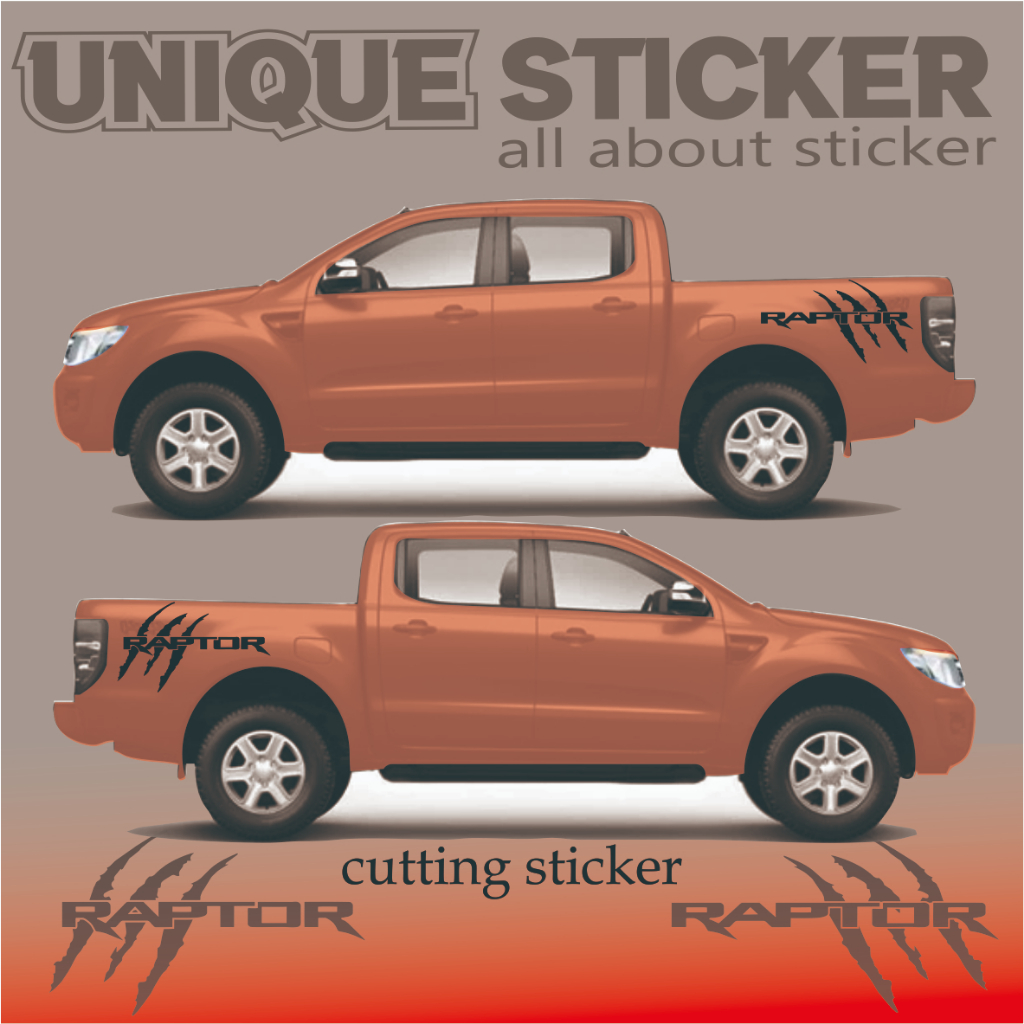 cutting sticker raptor ford ranger