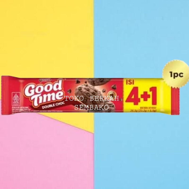 

Arnott's Good Time Double Choc Isi 4+1 / Biscuit Cookies -1 BUNGKUS