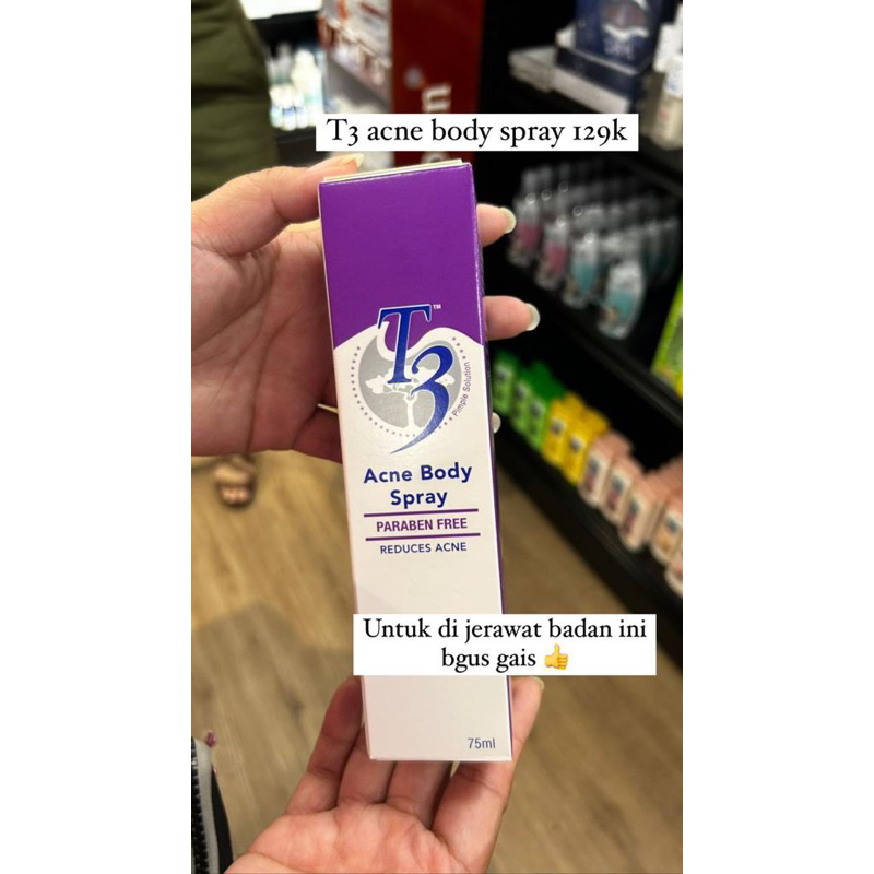 t3 acne spray