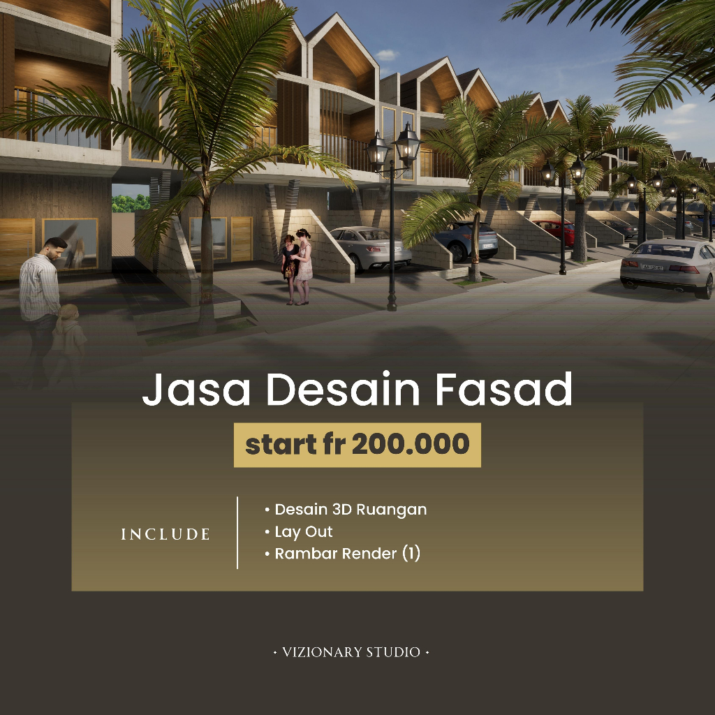 Jasa Desain Fasad Bangunan || Toko / Cafe / Rumah Minimalis / Modern / Klasik