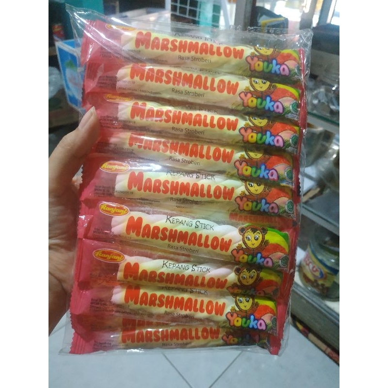 

marsmallow stick rasa strawberry - youka
