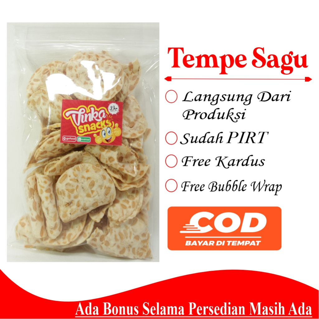 

Tempe Sagu, cemilan murah berkualitas /150 gram