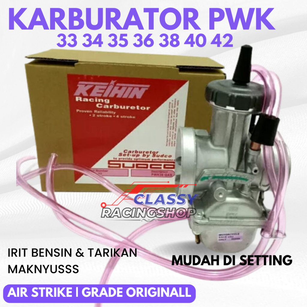 KARBURATOR SUDCO KEIHIN AIRSTRIKE PWK 33 34 35 36 38 40 42