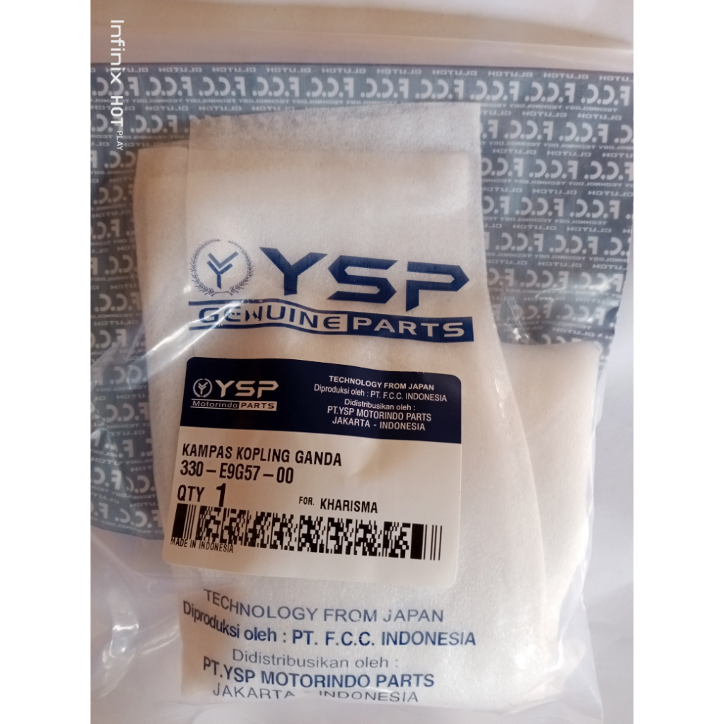 KPH Kampas Ganda karisma Supra X 125 KPH kampas ganda kopling fcc KARISMA FCC ORIGINAL BERGARANSI