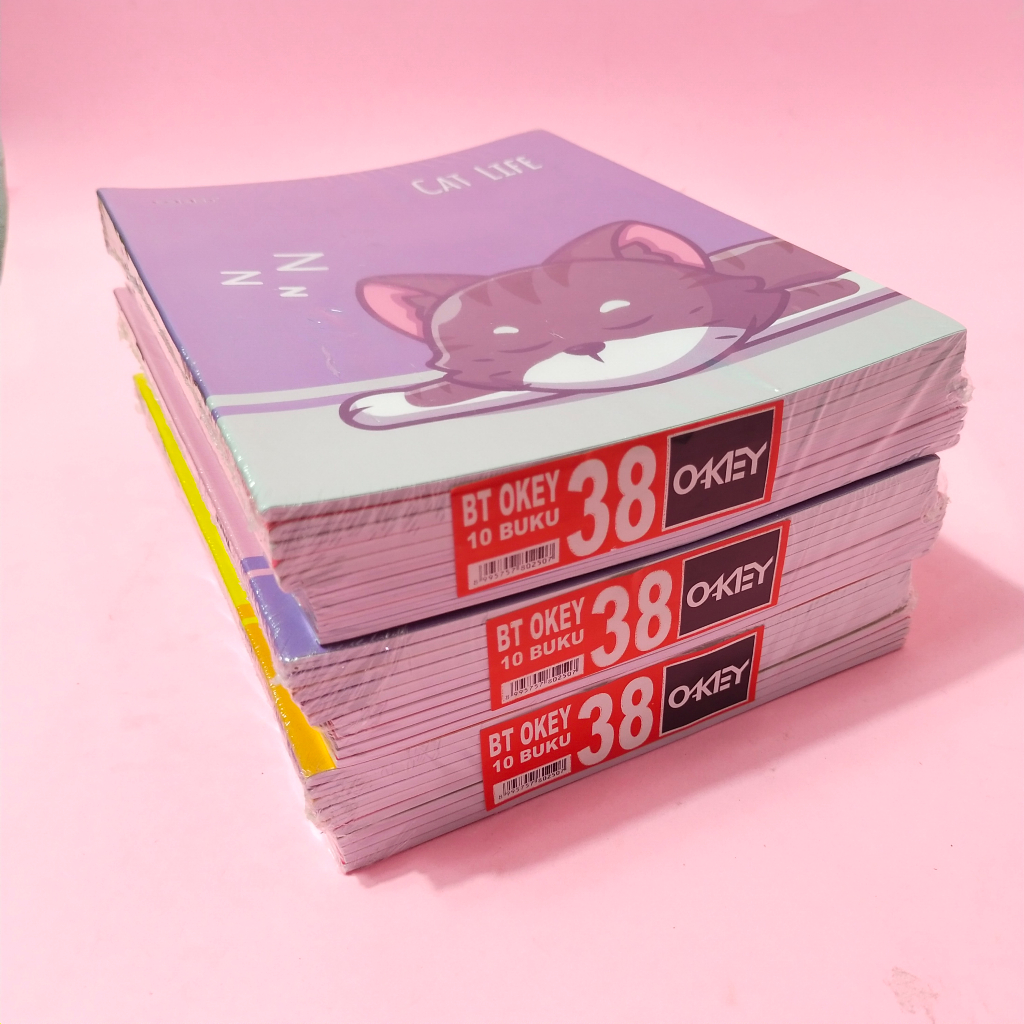 

1 Pack Buku Tulis Okey 38 Lembar Isi 10pcs Buku