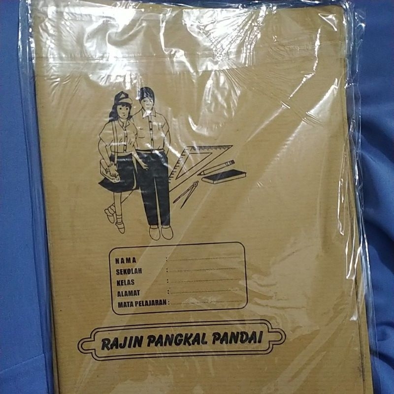 

sampul buku tulis coklat bening 10 pcs