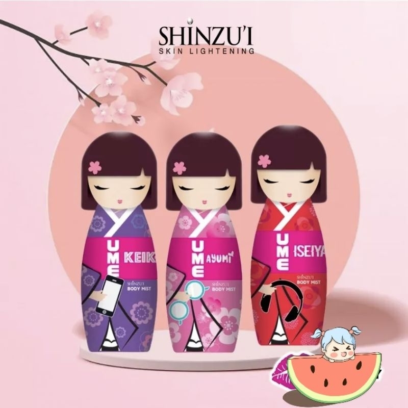 Shinzu'i Ume Body Mist Keiko 100ml / Parfum My baby 100ml