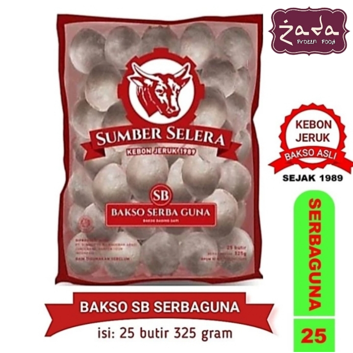 

SUMBER SELERA Bakso Sapi Serbaguna 325gr isi 25