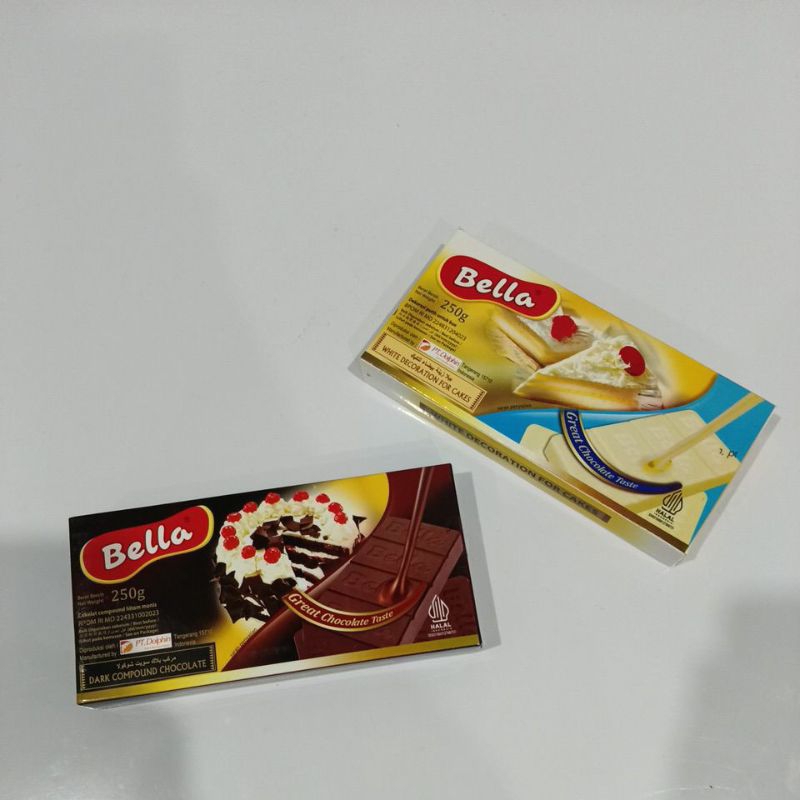 

Bella Dark Compound & Bella White Decoration For Cake 250gr