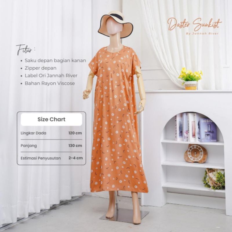 Daster Sunkist Ori Jannah River || Daster Premium by Jannah River #daster #jannahrivet
