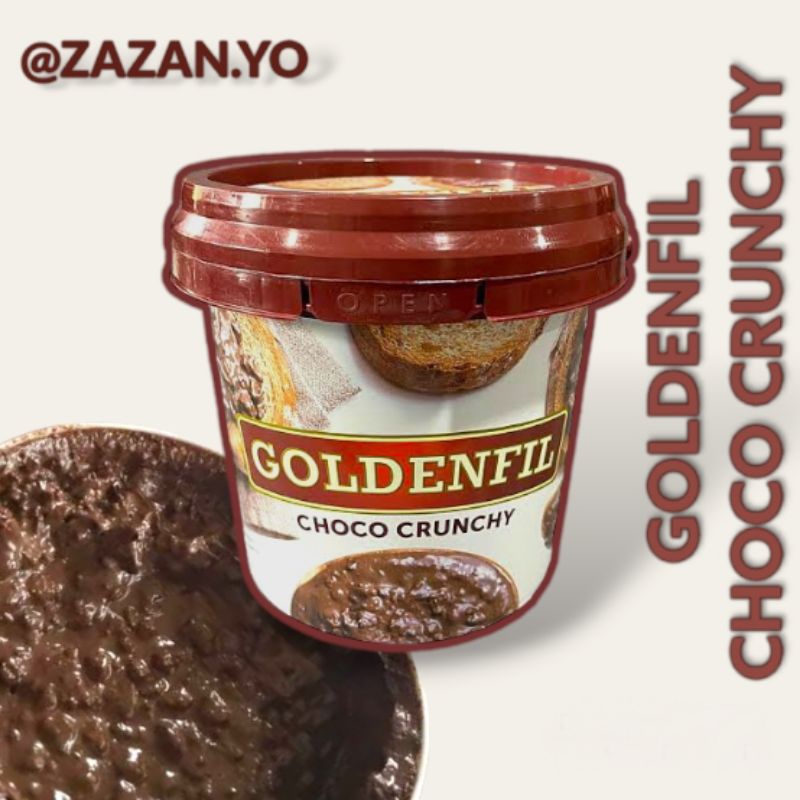 

Goldenfil choco crunchy 1kg selai coklat