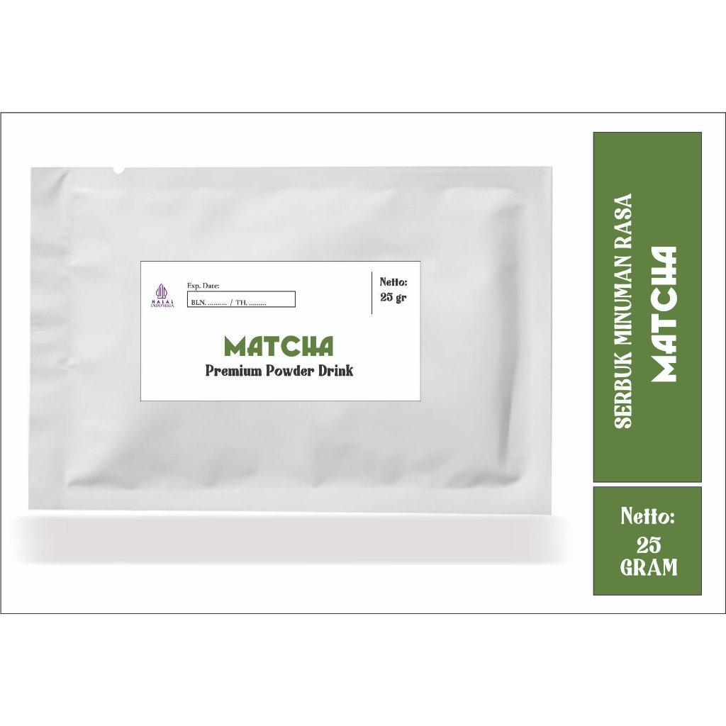 

POWDER MATCHA Sachet 25 Gram (Minimal Order 10 Sachet)
