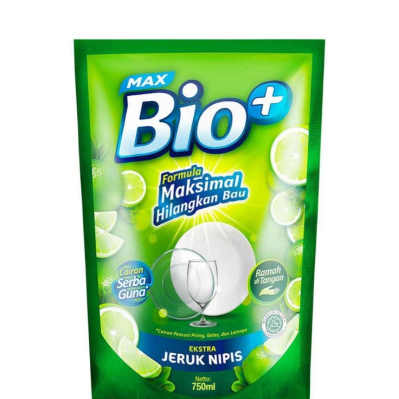 bio+ max pencuci piring