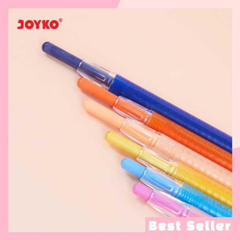 

Crayon Putar Mini 12 Warna Joyko TWCR-12Mini Twist Crayon