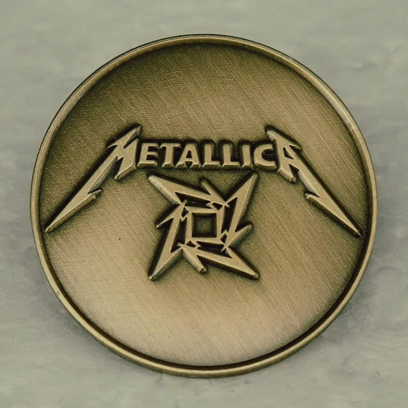 Bros Pin Enamel Metallica Music Band Rock