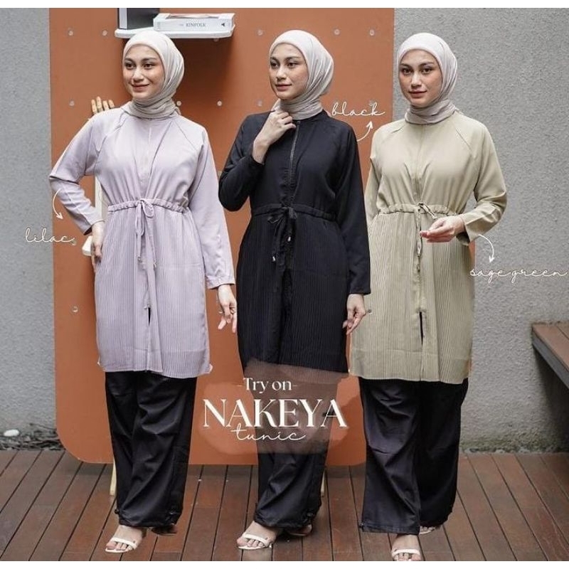 Tunik wanita muslimah - Tunik polos untuk wanita terbaru - Baju atasan wanita casual