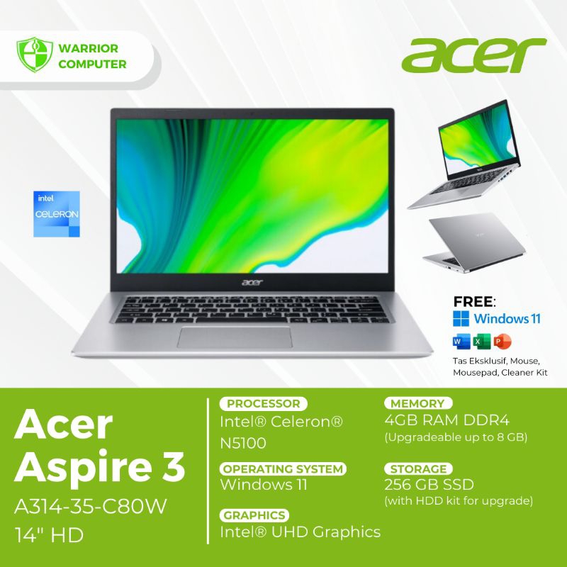 LAPTOP ACER ASPIRE 3 A314-35 4 GB 256 GB || LAPTOP ACER || ACER ASPIRE 3