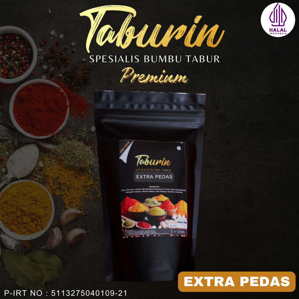 

Bumbu Tabur Premium Kiloan Extra Pedas by Taburin