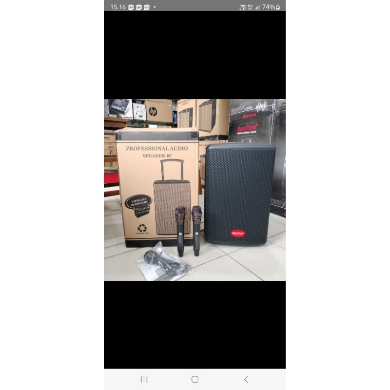 SPEAKER PORTABLE BARETONE MAX 10HE MAX 10HE SPEAKER KARAOEKE BLUTOOTH ORIGINAL BARETONE