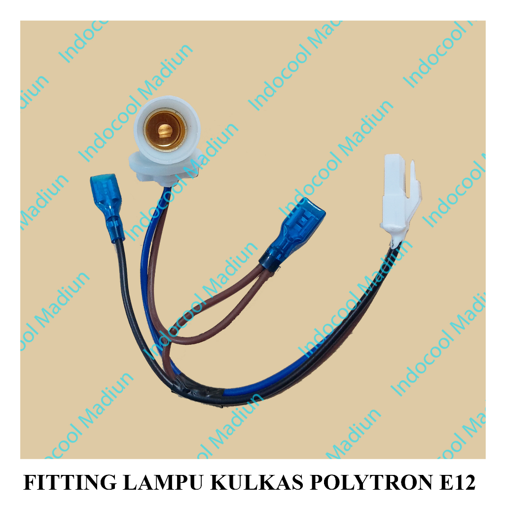 FLKP12 Fitting Lampu Kulkas Polytron E12 Diameter Drat 12mm