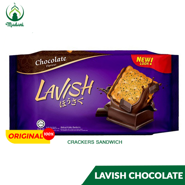 

Biscuit Cracker Sandwich Lavish Biskut Rasa Chocolate Made in Malaysia