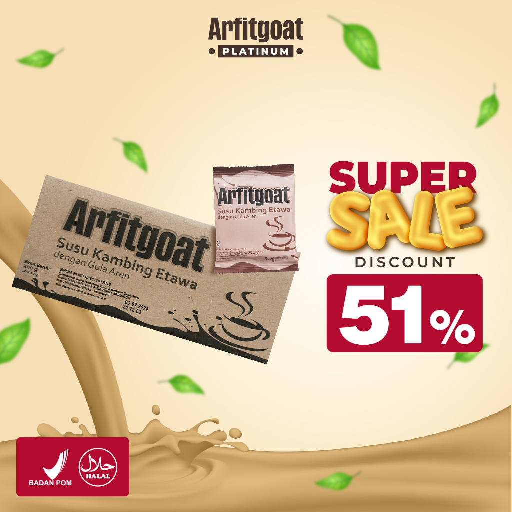 

ARFITGOAT Asli Platinum Susu Kambing Etawa Arfit Goat Asli Bpom