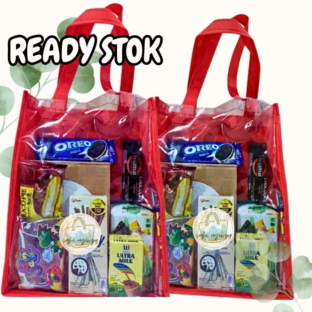

Tas Mika 25 x 20 x 9 cm Tas goodie bag Tas MIka Transparan Tas Promosi Tas Souvenir murah