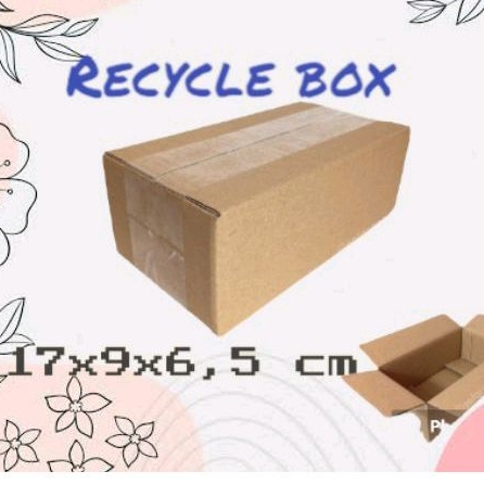 

Kardus paking 17x9x6,5 cm packing box polos luar dalam sablon